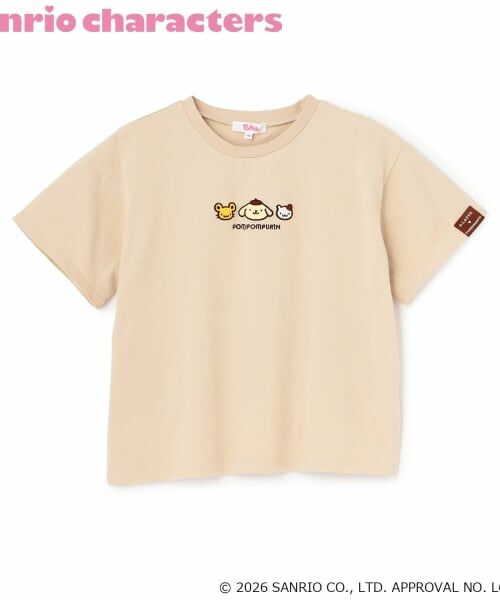 PINK-latte / ピンク ラテ Tシャツ | 【ポムポムプリン】アップリケ刺繍半袖Tシャツ | 詳細9
