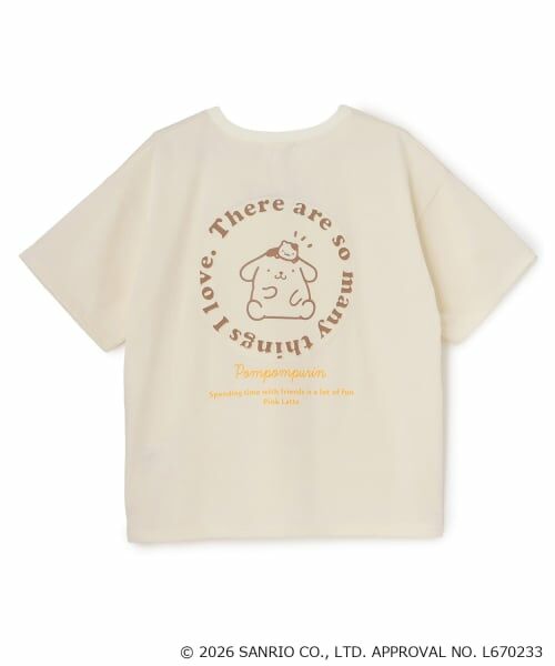 PINK-latte / ピンク ラテ Tシャツ | 【ポムポムプリン】バックプリントビッグTシャツ | 詳細1