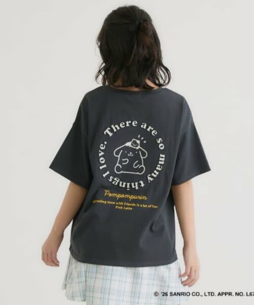 PINK-latte / ピンク ラテ Tシャツ | 【ポムポムプリン】バックプリントビッグTシャツ | 詳細20