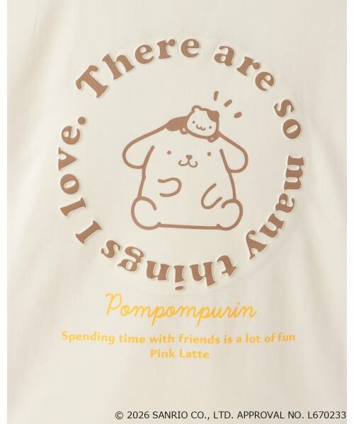 PINK-latte / ピンク ラテ Tシャツ | 【ポムポムプリン】バックプリントビッグTシャツ | 詳細6