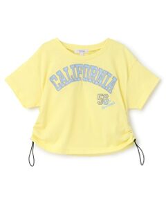 PINK-latte / ピンク ラテ Tシャツ | 【別注】サイドギャザーデザイン半袖Tシャツ