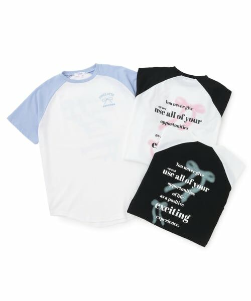 PINK-latte / ピンク ラテ Tシャツ | 【別注】ラグラン半袖チュニックワンピース | 詳細6
