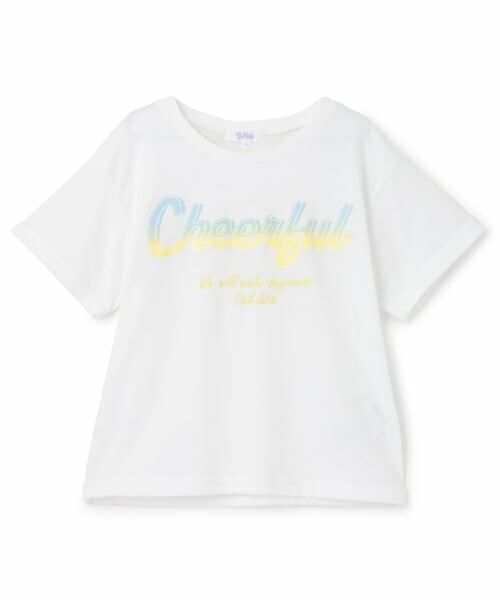PINK-latte / ピンク ラテ Tシャツ | 【別注】グラデプリント半袖Tシャツ（白）