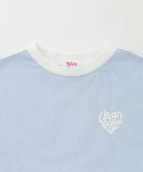 PINK-latte / ピンク ラテ Tシャツ | 【接触冷感】ハート袖ライン半袖Tシャツ | 詳細2