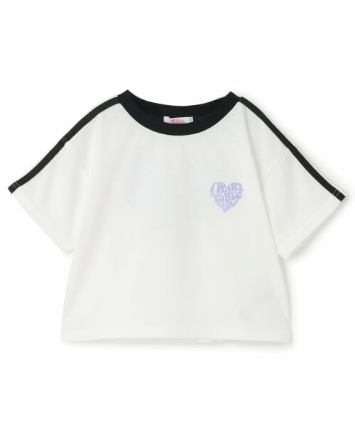 PINK-latte / ピンク ラテ Tシャツ | 【接触冷感】ハート袖ライン半袖Tシャツ | 詳細8