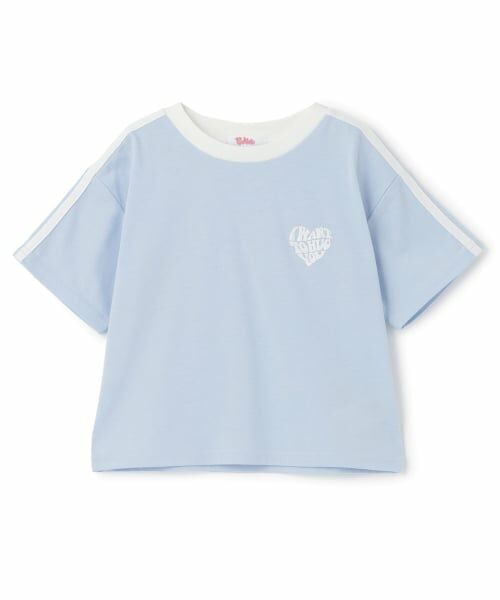 PINK-latte / ピンク ラテ Tシャツ | 【接触冷感】ハート袖ライン半袖Tシャツ | 詳細9