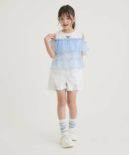 PINK-latte / ピンク ラテ Tシャツ | シアードッキングトップス | 詳細10