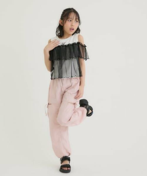 PINK-latte / ピンク ラテ Tシャツ | シアードッキングトップス | 詳細13