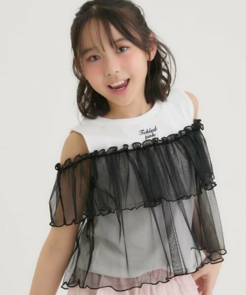 PINK-latte / ピンク ラテ Tシャツ | シアードッキングトップス | 詳細15