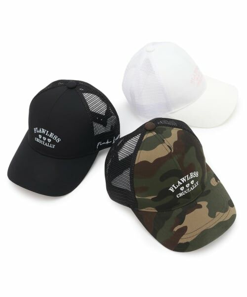 PINK-latte / ピンク ラテ キャップ | ガーリーカレッジロゴメッシュキャップ | 詳細8