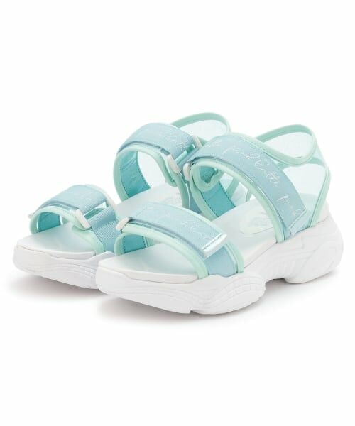 PINK-latte / ピンク ラテ サンダル | ２本ベルトサンダル（ミント）