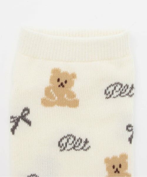 PINK-latte / ピンク ラテ ソックス | 【3足セット】クマくるぶしソックス | 詳細1