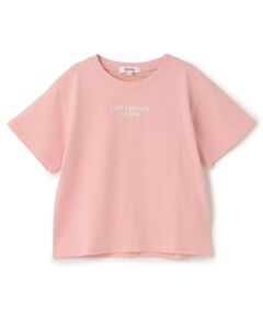 PINK-latte / ピンク ラテ Tシャツ | 【綿100%】ワッペン風半袖T