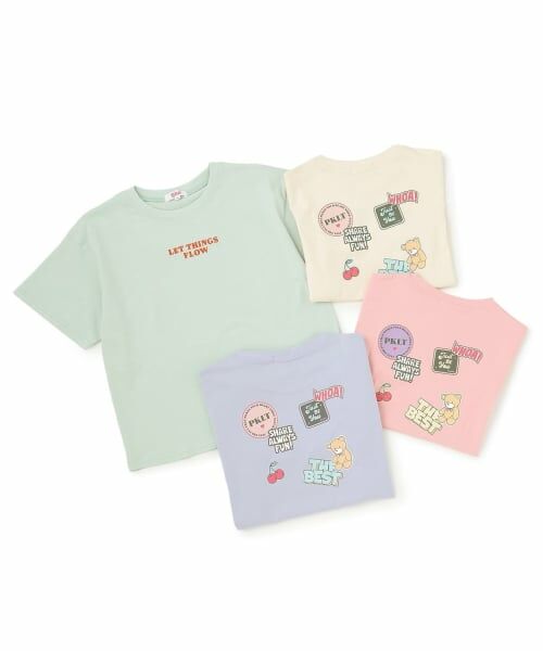 PINK-latte / ピンク ラテ Tシャツ | 【綿100%】ワッペン風半袖T | 詳細7