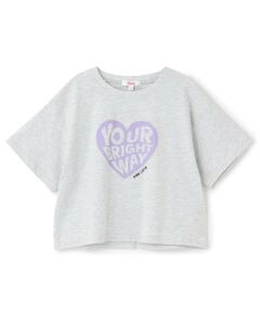 PINK-latte / ピンク ラテ Tシャツ | 【綿100%】ハートロゴプリント半袖T