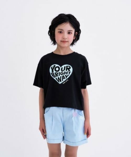 PINK-latte / ピンク ラテ Tシャツ | 【デイリープライス】【綿100%】ハートロゴプリント半袖Tシャツ | 詳細13