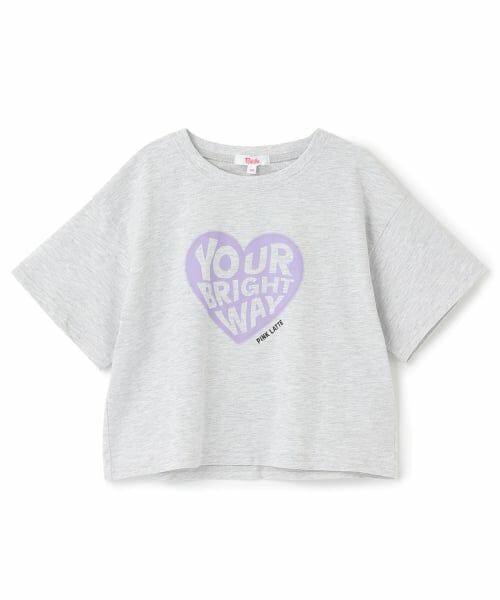PINK-latte / ピンク ラテ Tシャツ | 【デイリープライス】【綿100%】ハートロゴプリント半袖Tシャツ | 詳細25