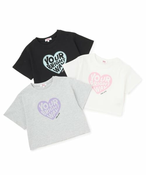 PINK-latte / ピンク ラテ Tシャツ | 【綿100%】ハートロゴプリント半袖T | 詳細6