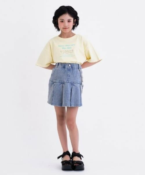 PINK-latte / ピンク ラテ Tシャツ | 【デイリープライス】【綿100%】ゆるくまイラストカラバリ半袖Tシャツ | 詳細14