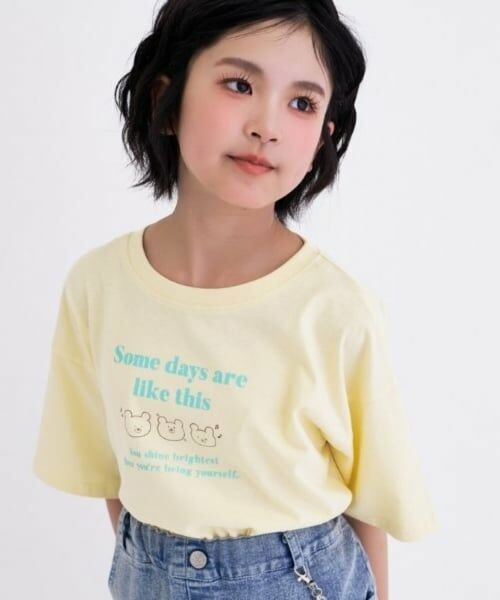 PINK-latte / ピンク ラテ Tシャツ | 【デイリープライス】【綿100%】ゆるくまイラストカラバリ半袖Tシャツ | 詳細15