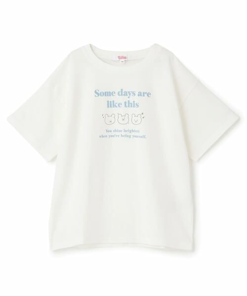 PINK-latte / ピンク ラテ Tシャツ | 【デイリープライス】【綿100%】ゆるくまイラストカラバリ半袖Tシャツ | 詳細30