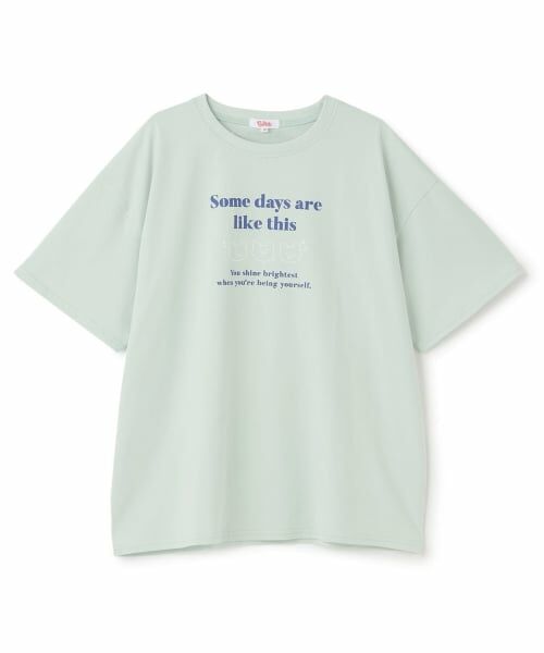 PINK-latte / ピンク ラテ Tシャツ | 【綿100%】ゆるくまイラストカラバリ半袖T(ミント)