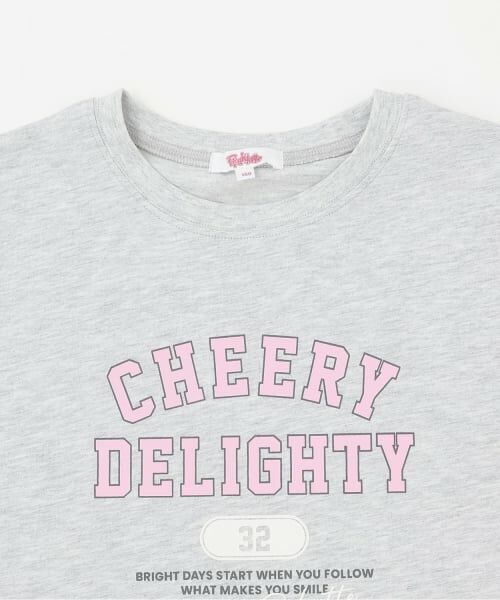 PINK-latte / ピンク ラテ Tシャツ | 【綿100%】カレッジプリント半袖T | 詳細2