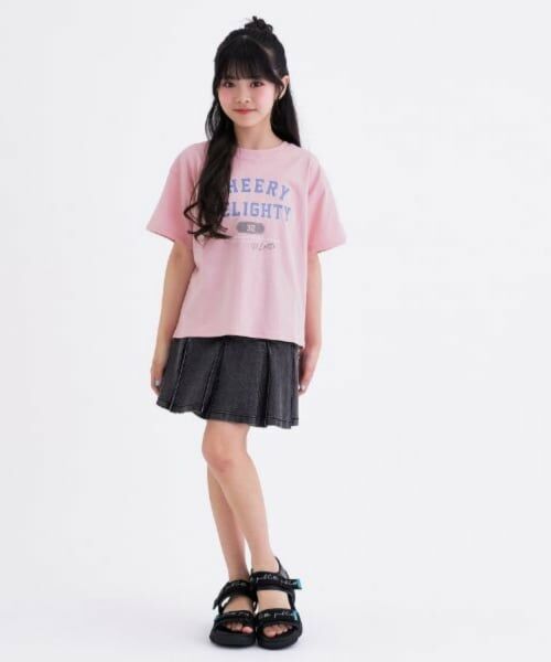 PINK-latte / ピンク ラテ Tシャツ | 【デイリープライス】【綿100%】カレッジプリント半袖Tシャツ | 詳細8