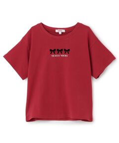 PINK-latte / ピンク ラテ Tシャツ | 【綿100%】フロッキー半袖T