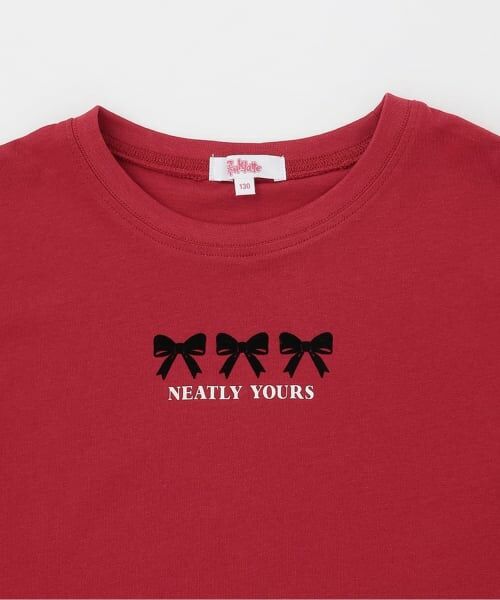 PINK-latte / ピンク ラテ Tシャツ | 【綿100%】フロッキー半袖T | 詳細2