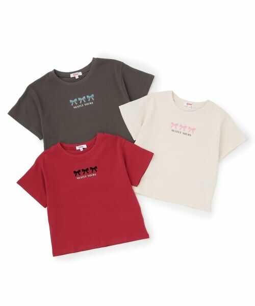 PINK-latte / ピンク ラテ Tシャツ | 【綿100%】フロッキー半袖T | 詳細6