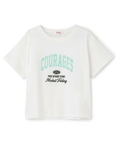 PINK-latte / ピンク ラテ Tシャツ | 【綿100%】かすれカレッジ半袖T