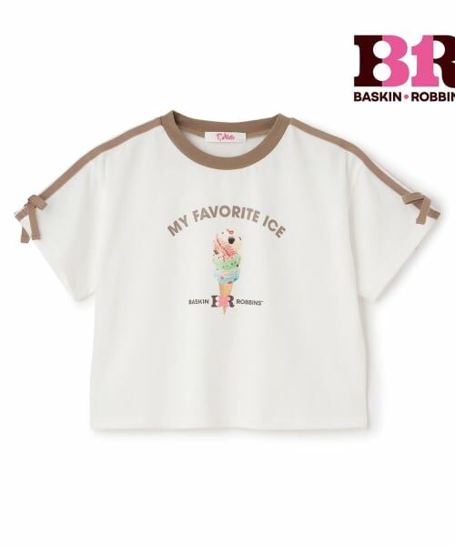 PINK-latte / ピンク ラテ Tシャツ | 【サーティワン】【接触冷感】袖ラインリボン半袖Tシャツ | 詳細10