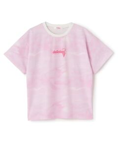 PINK-latte / ピンク ラテ Tシャツ | 【サーティワン】【接触冷感】マーブル柄ビッグ半袖Tシャツ