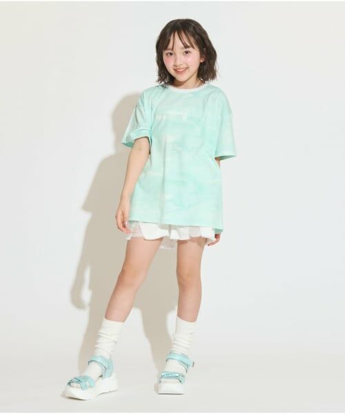PINK-latte / ピンク ラテ Tシャツ | 【サーティワン】【接触冷感】マーブル柄ビッグ半袖Tシャツ | 詳細15