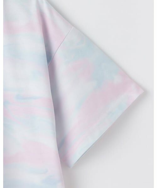 PINK-latte / ピンク ラテ Tシャツ | 【サーティワン】【接触冷感】マーブル柄ビッグ半袖Tシャツ | 詳細6