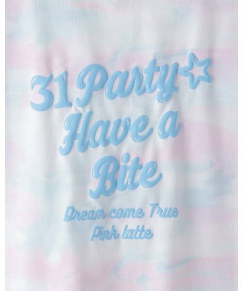 PINK-latte / ピンク ラテ Tシャツ | 【サーティワン】【接触冷感】マーブル柄ビッグ半袖Tシャツ | 詳細8