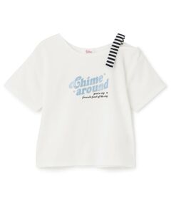 PINK-latte / ピンク ラテ Tシャツ | 【接触冷感】アシンメトリー肩あき半袖T