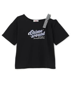 PINK-latte / ピンク ラテ Tシャツ | 【接触冷感】アシンメトリー肩あき半袖T