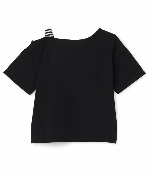 PINK-latte / ピンク ラテ Tシャツ | 【接触冷感】アシンメトリー肩あき半袖T | 詳細1