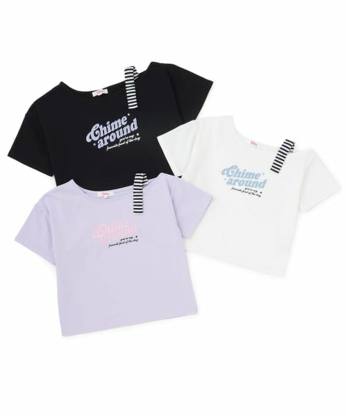 PINK-latte / ピンク ラテ Tシャツ | 【接触冷感】アシンメトリー肩あき半袖T | 詳細17