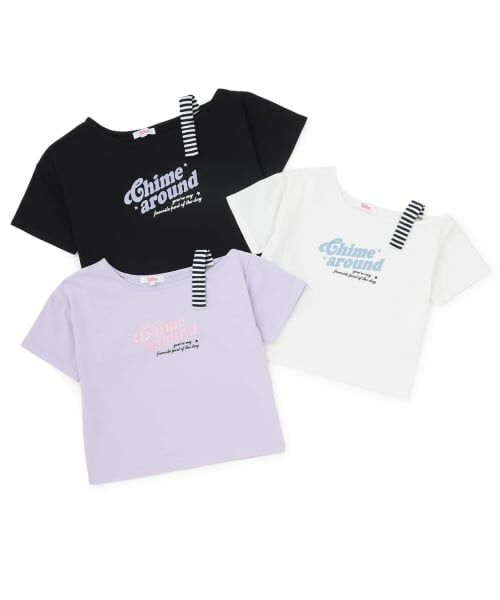 PINK-latte / ピンク ラテ Tシャツ | 【接触冷感】アシンメトリー肩あき半袖T | 詳細6