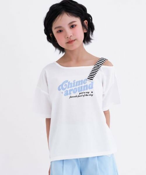 PINK-latte / ピンク ラテ Tシャツ | 【接触冷感】アシンメトリー肩あき半袖T | 詳細8