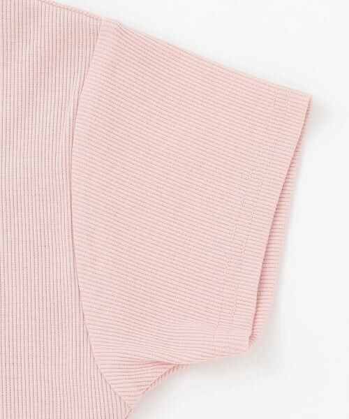 PINK-latte / ピンク ラテ Tシャツ | テレコレースアップ刺しゅう半袖トップス | 詳細15