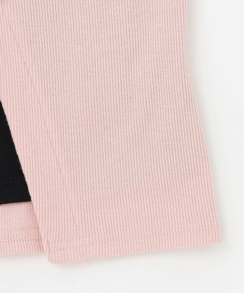 PINK-latte / ピンク ラテ Tシャツ | テレコレースアップ刺しゅう半袖トップス | 詳細16