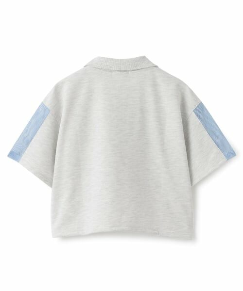 PINK-latte / ピンク ラテ Tシャツ | 袖メッシュハーフジップ半袖Tシャツ2 | 詳細1