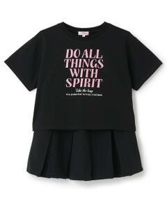 PINK-latte / ピンク ラテ その他トップス | 【3way/接触冷感】ロゴ半袖T＋プリーツスカートセットアップ