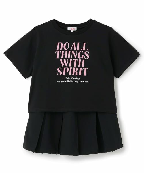 PINK-latte / ピンク ラテ その他トップス | 【3way/接触冷感】ロゴ半袖T+プリーツスカートセットアップ | 詳細28