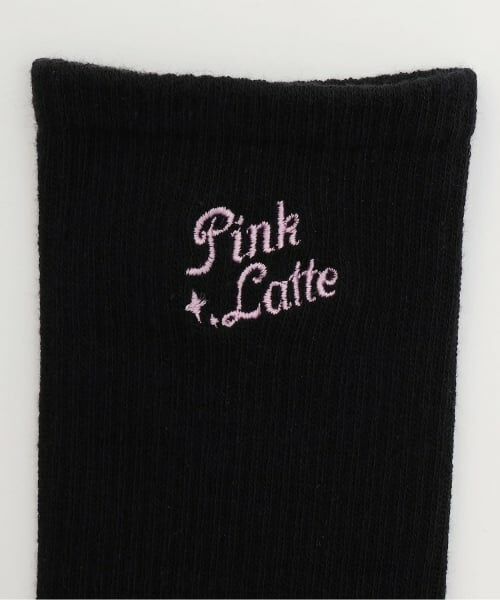 PINK-latte / ピンク ラテ ソックス | スランテッドロゴソックス | 詳細1