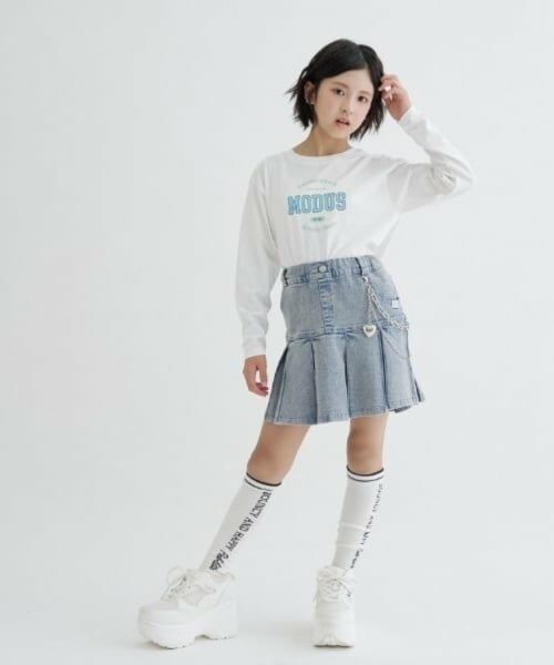 PINK-latte / ピンク ラテ Tシャツ | 【綿100%】カレッジロンT | 詳細12